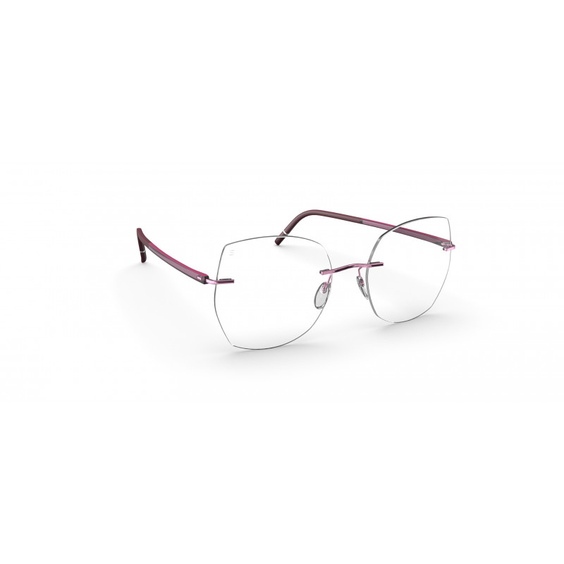 Eyeglasses Silhouette The Wave Demo Rimless 5567 3640 Rose Eyeglasses Silhouette The Wave Demo Rimless 5567 3640 Rose