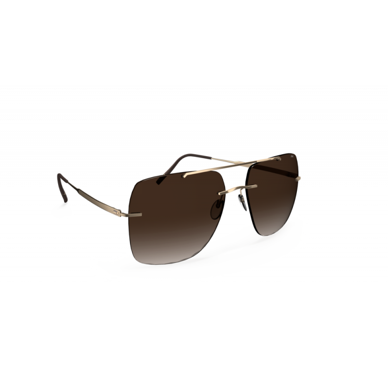 Sunglasses Silhouette Panmure Rimless 8750 7530 Gold/Brown 60mm
