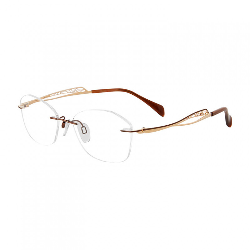 Eyeglasses Line Art 2176 Brown BR Eyeglasses Line Art 2176 Brown BR