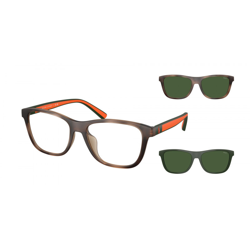 Sunglasses Polo PH 4228 U 607071 Matte Dark Havana / Bottle Green Polyamide Standard 55mm