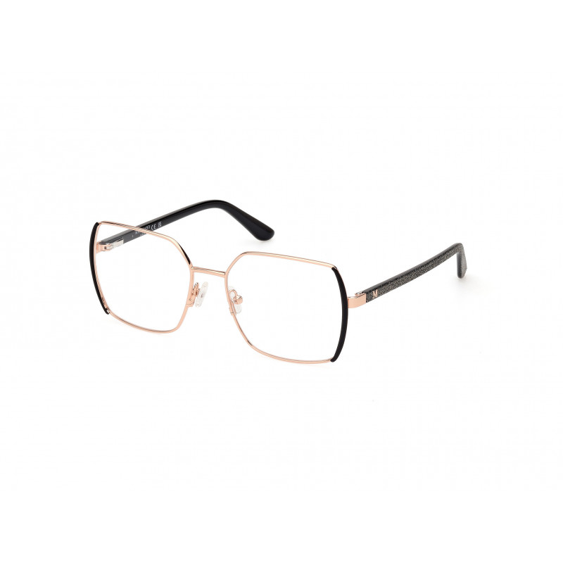Eyeglasses Guess By Marciano GM 50014 005 Matte Black Shiny Rose Gold Eyeglasses Guess By Marciano GM 50014 005 Matte Black Shiny Rose Gold