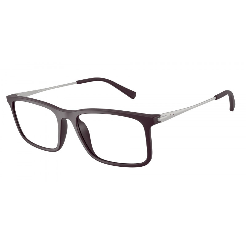 Eyeglasses Armani Exchange AX 3148 U 8418 Matte Brown Demo Lens 57mm