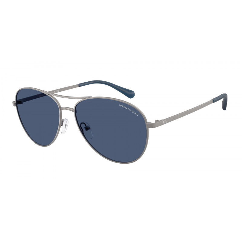 Sunglasses Armani Exchange AX 2061 S 600380 Matte Gunmetal / Dark Blue Policarbonate Standard 59mm