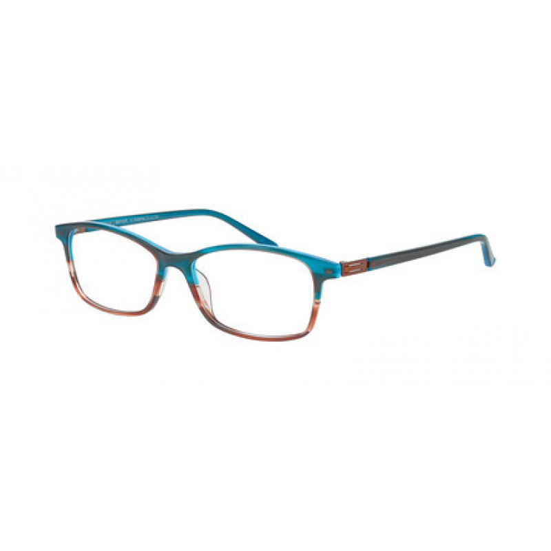 Eyeglasses Pro-design Denmark SLIM 2 9345 Petrol Gradient Transparent 53mm