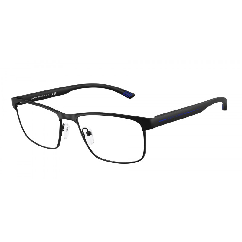 Eyeglasses Armani Exchange AX 1070 6000 Matte Black Demo Lens 58mm