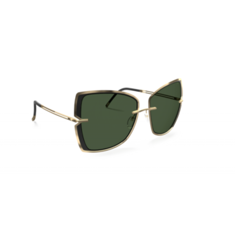 Sunglasses Silhouette New York Sky 8184 7520 Gold/Black Sunglasses Silhouette New York Sky 8184 7520 Gold/Black