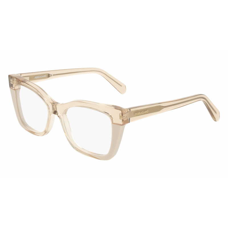 Eyeglasses FERRAGAMO SF 3052 260 Transparent Beige/Beige