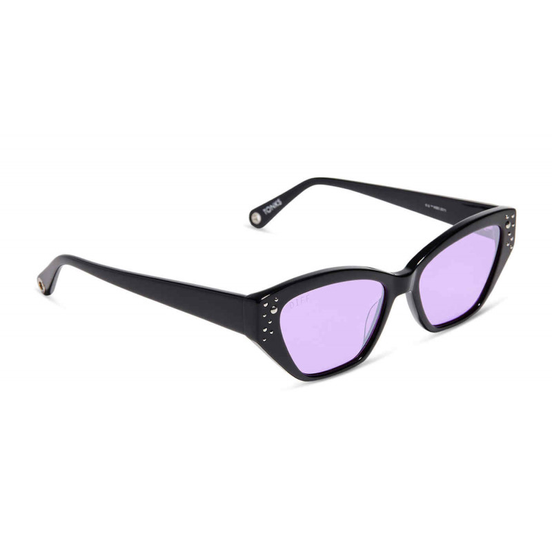 Sunglasses Diff SDFNYMP 0bla Black/Purple 55mm