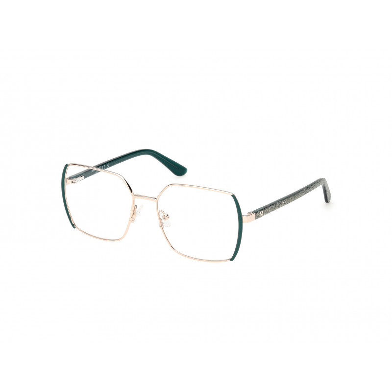 Eyeglasses Guess By Marciano GM 50014 098 Matte Dark Green / Shiny Pale Gold Eyeglasses Guess By Marciano GM 50014 098 Matte Dark Green / Shiny Pale Gold