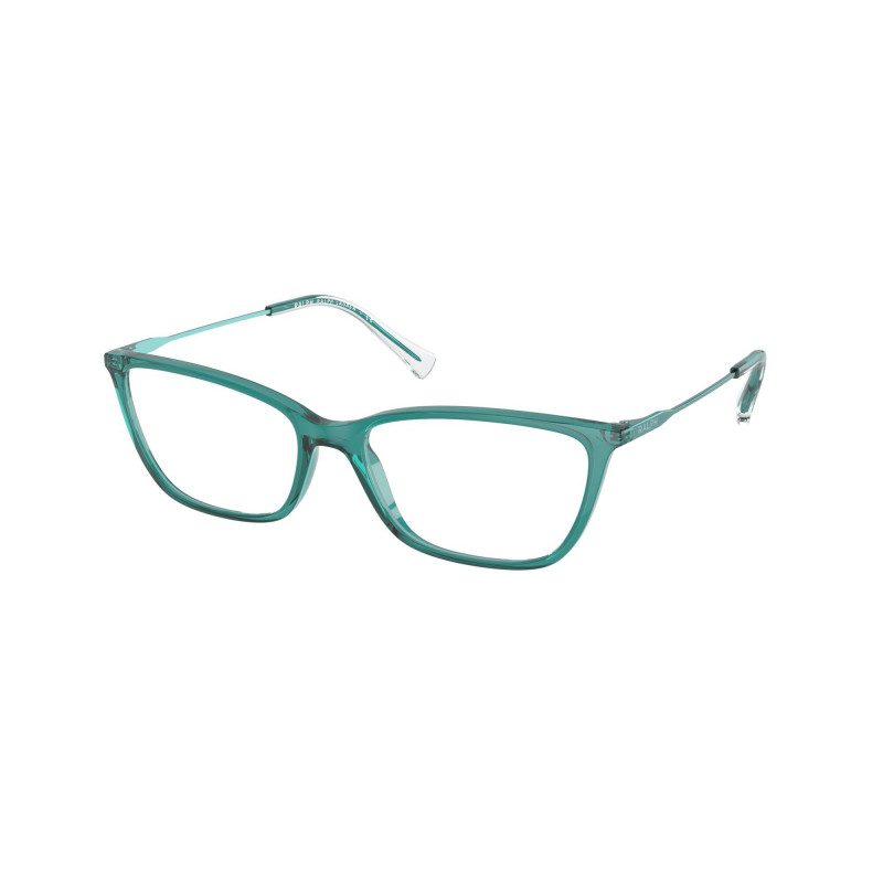Eyeglasses Ralph RA 7124 5913 Shiny Transparent Petrol Blue 53mm