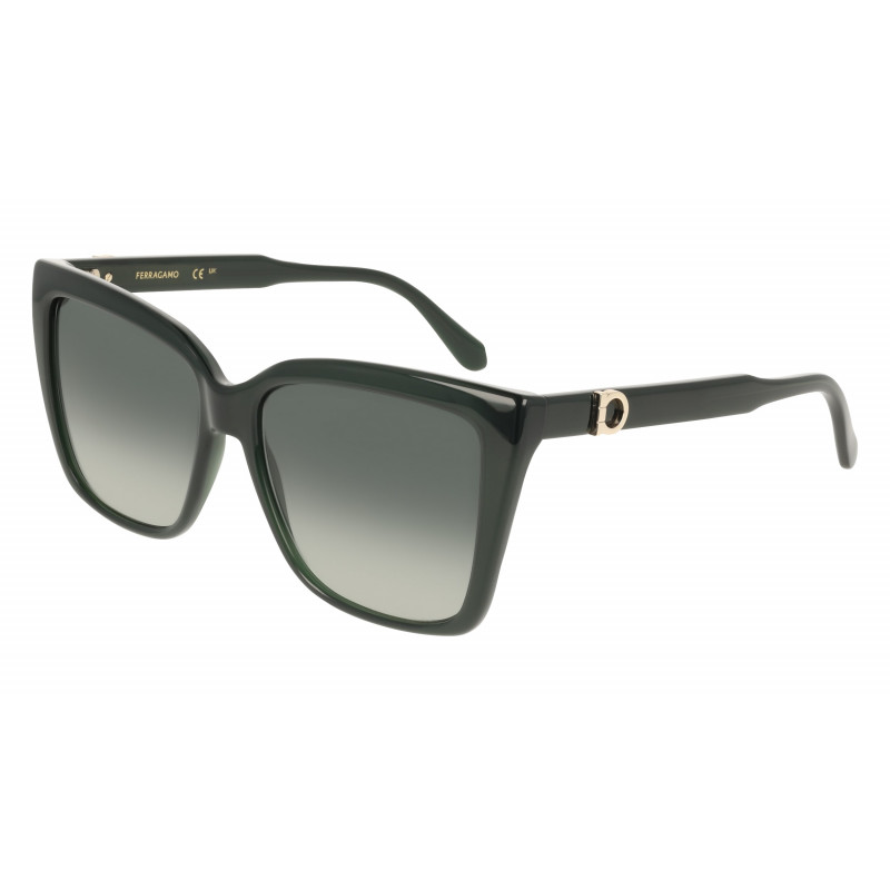 Sunglasses FERRAGAMO SF 2085 SE 302 Transparent Dark Green Sunglasses FERRAGAMO SF 2085 SE 302 Transparent Dark Green