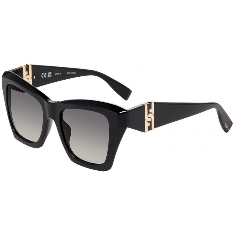 Sunglasses Furla SFU 884 0700 Shiny Black 52mm