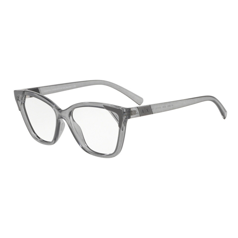 Eyeglasses Armani Exchange AX 3059 8239 Transp Smoke Metallized Grey