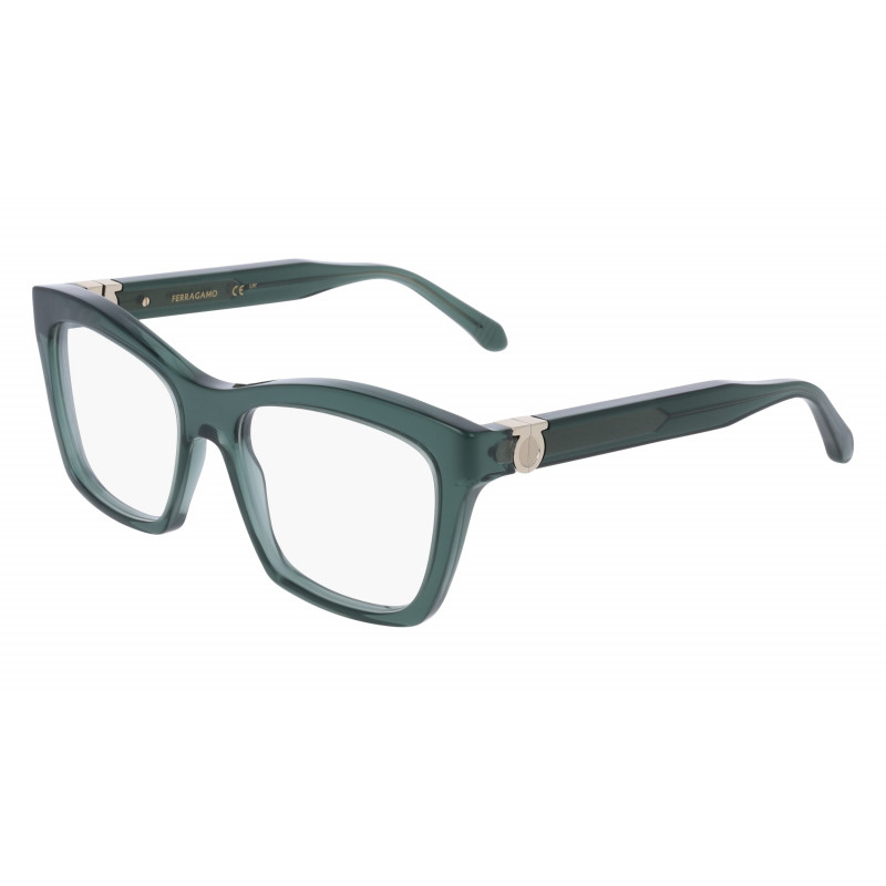 Eyeglasses FERRAGAMO SF 3022 320 Transparent Khaki Eyeglasses FERRAGAMO SF 3022 320 Transparent Khaki