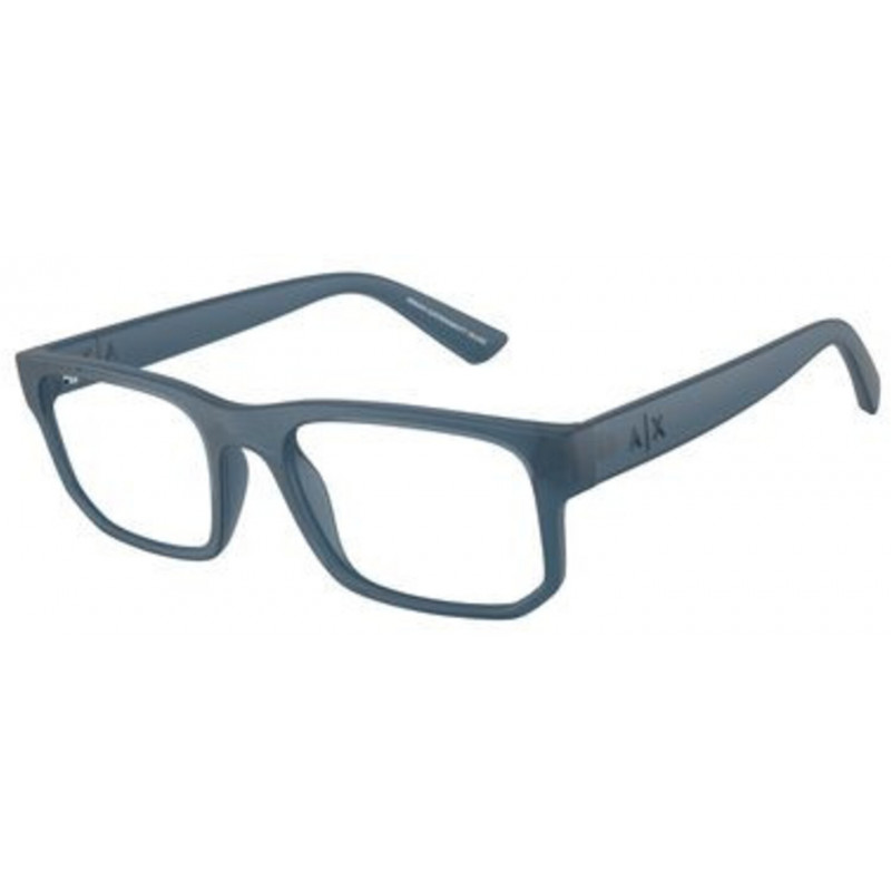 Eyeglasses Armani Exchange AX 3135 8392 Matte Frosted Blue / Demo Lens 54mm