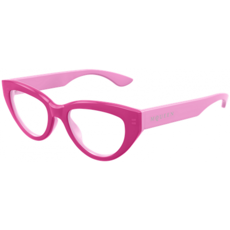 Eyeglasses Alexander McQueen AM 0529 O- 004 Pink / Transparent 52mm