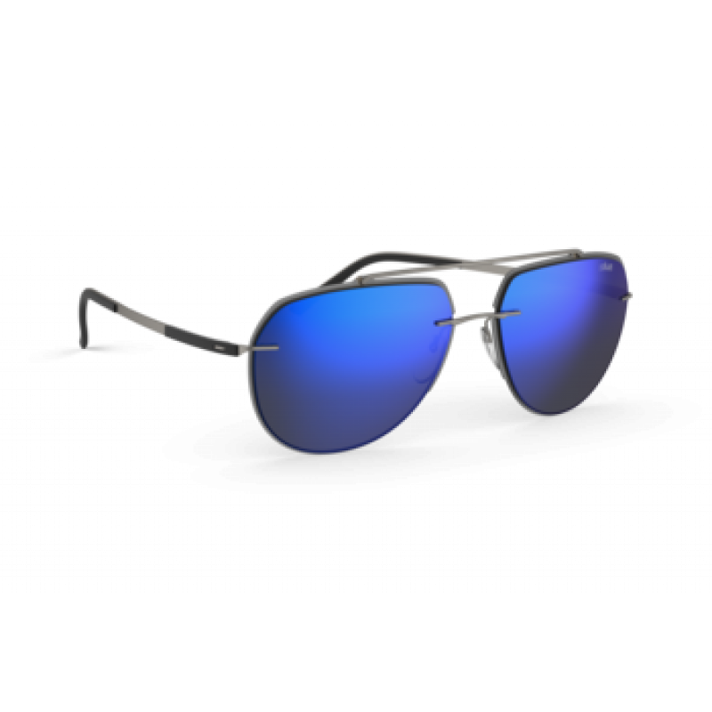 Sunglasses Silhouette Accent Shades 8719 6660 Slate Grey / Ruthenium 59mm