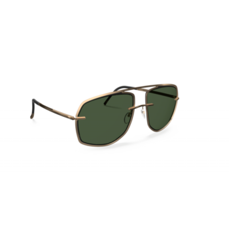 Sunglasses Silhouette New York Sky 8733 7620 Gold/Black Sunglasses Silhouette New York Sky 8733 7620 Gold/Black