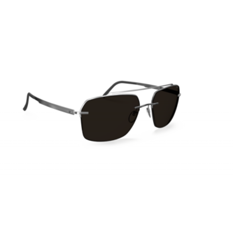 Sunglasses Silhouette Croisette Club 8726 7000 Rhodium/Black Sunglasses Silhouette Croisette Club 8726 7000 Rhodium/Black
