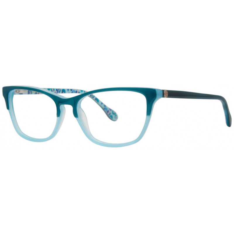 Eyeglasses Lilly Pulitzer Keegan Teal Spot Eyeglasses Lilly Pulitzer Keegan Teal Spot