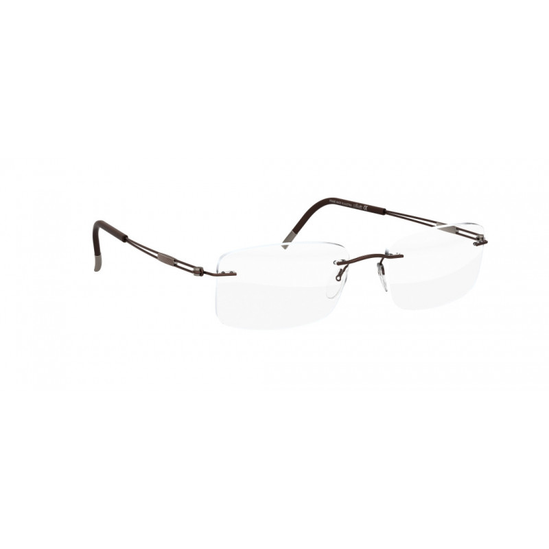 Eyeglasses Silhouette TNG 2018 Chassis Rimless 5521 6140 Chestnut Brown Eyeglasses Silhouette TNG 2018 Chassis Rimless 5521 6140 Chestnut Brown