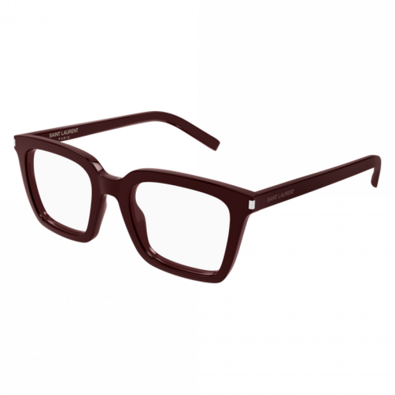 Eyeglasses Saint Laurent SL 167 - 008 Burgundy / Transparent 50mm