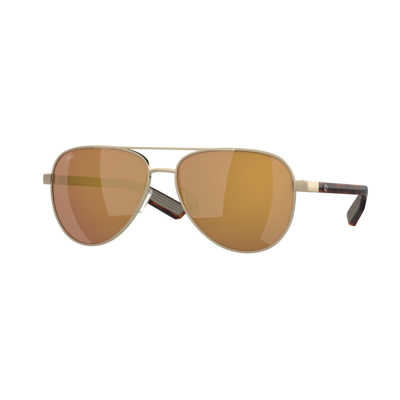 Sunglasses Costa Del Mar 06 S 4002 400228 Peli Brushed Gold Mirror Sunglasses Costa Del Mar 06 S 4002 400228 Peli Brushed Gold Mirror