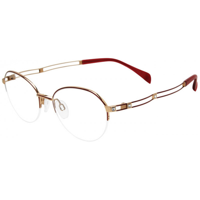 Eyeglasses Line Art 2167 Burgundy BU Eyeglasses Line Art 2167 Burgundy BU