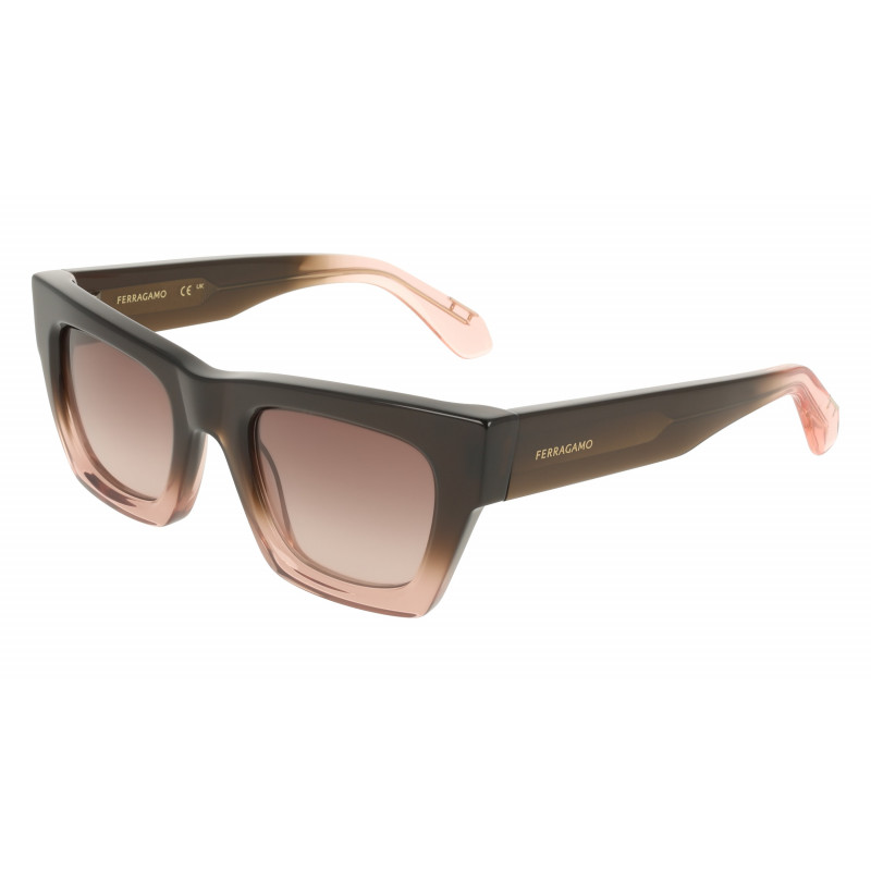 Sunglasses FERRAGAMO SF 2105 S 234 Transparent Brown Gradient 50mm