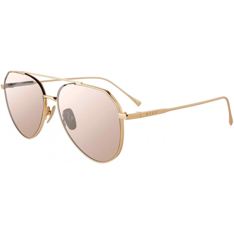 Sunglasses Diff SDFDASH 250n Gold/Honey Crystal Sunglasses Diff SDFDASH 250n Gold/Honey Crystal
