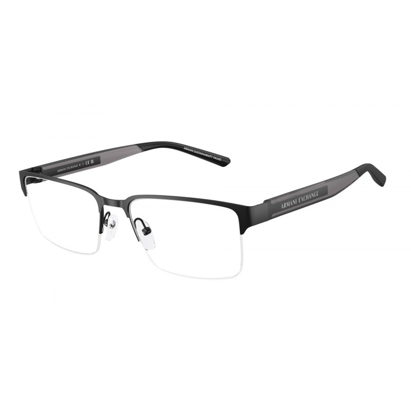 Eyeglasses Armani Exchange AX 1075 6000 Matte Black Demo Lens 55mm