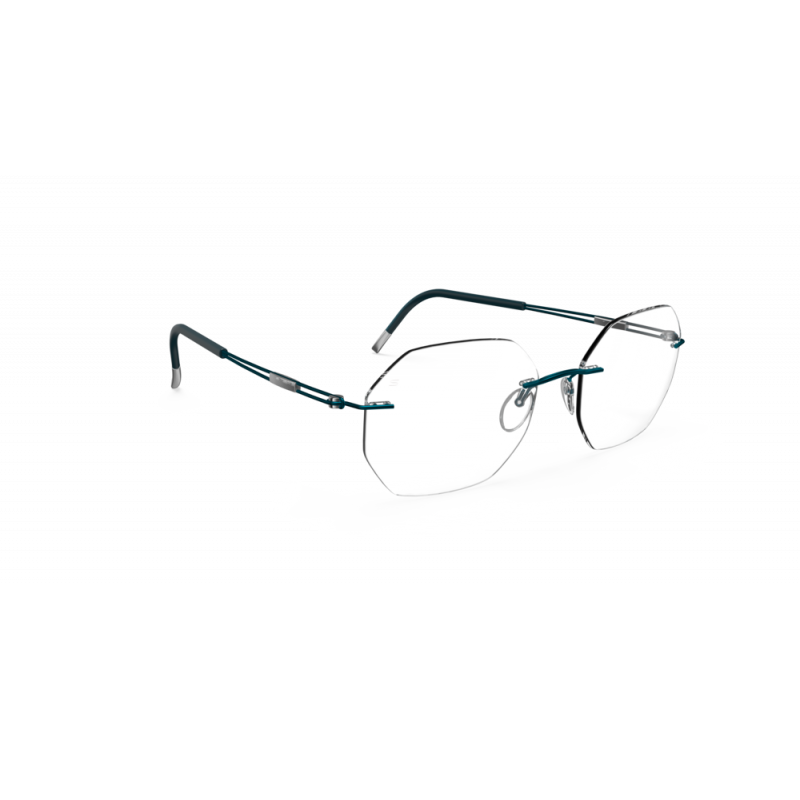 Eyeglasses Silhouette TNG 2018 Demo Rimless 5521 4740 Brilliant Blue 49mm