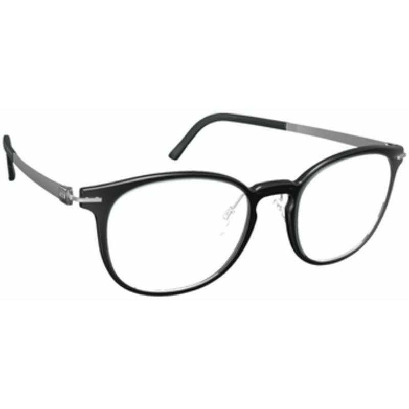 Eyeglasses Silhouette Infinity View Full Rim 2938 9010 Black/Silver 52mm