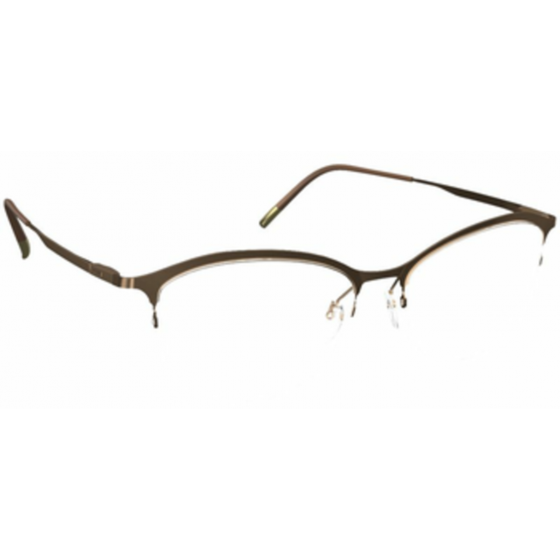 Eyeglasses Silhouette Lite Arcs Nylor 4556 6040 Silky Brown 54mm