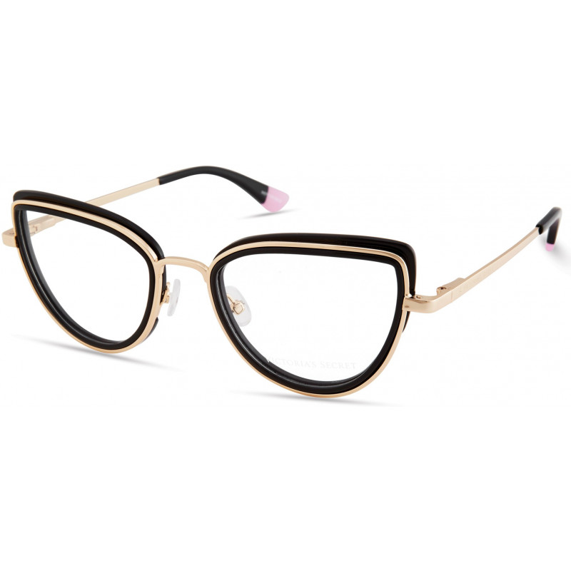 Eyeglasses Victoria's Secret VS 5020 001 Black/Gold Rim W/ Gold Star On Temples Eyeglasses Victoria's Secret VS 5020 001 Black/Gold Rim W/ Gold Star On Temples