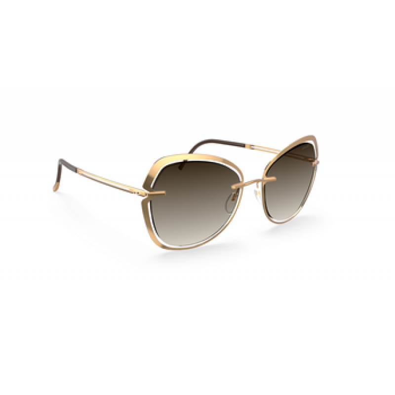 Sunglasses Silhouette Bolschoi Grace 8180 7520 Gold/Brown Sunglasses Silhouette Bolschoi Grace 8180 7520 Gold/Brown