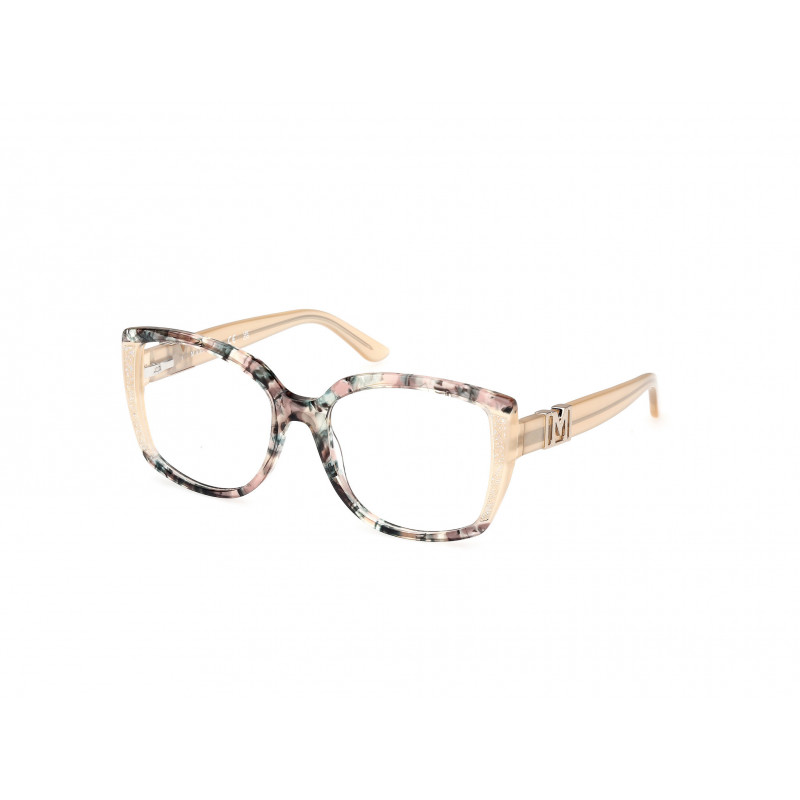 Eyeglasses Guess By Marciano GM 50012 059 Beige Brown/Havana / Shiny Ivory Eyeglasses Guess By Marciano GM 50012 059 Beige Brown/Havana / Shiny Ivory