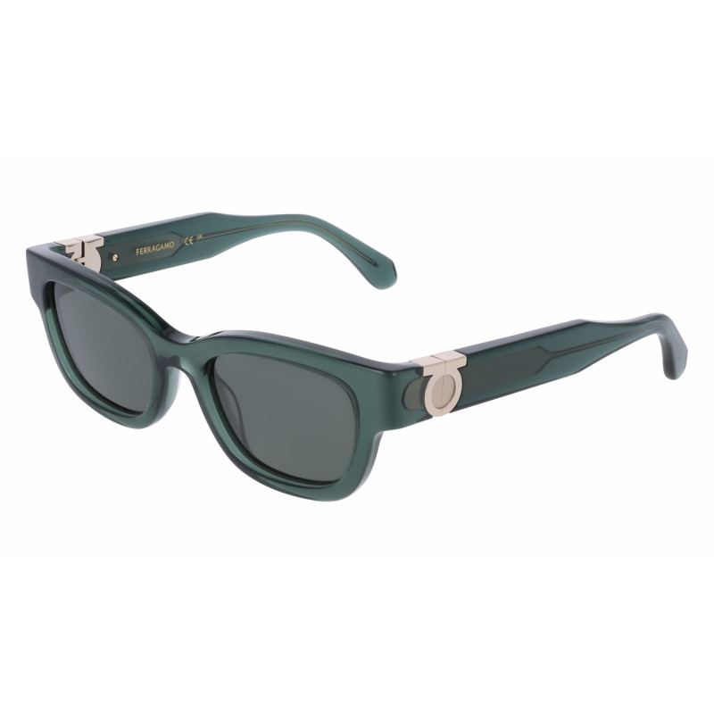 Sunglasses FERRAGAMO SF 2067 S 317 Transparent Green Sunglasses FERRAGAMO SF 2067 S 317 Transparent Green