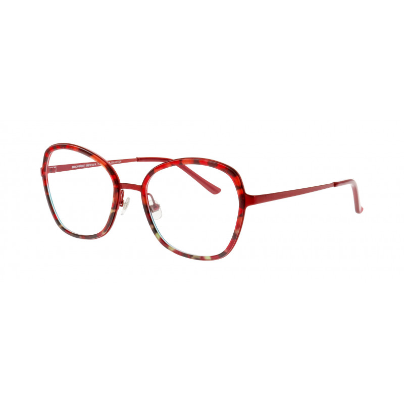 Eyeglasses Pro-design Denmark DUAL 2 4024 Red Medium Demi / Nosepad Eyeglasses Pro-design Denmark DUAL 2 4024 Red Medium Demi / Nosepad