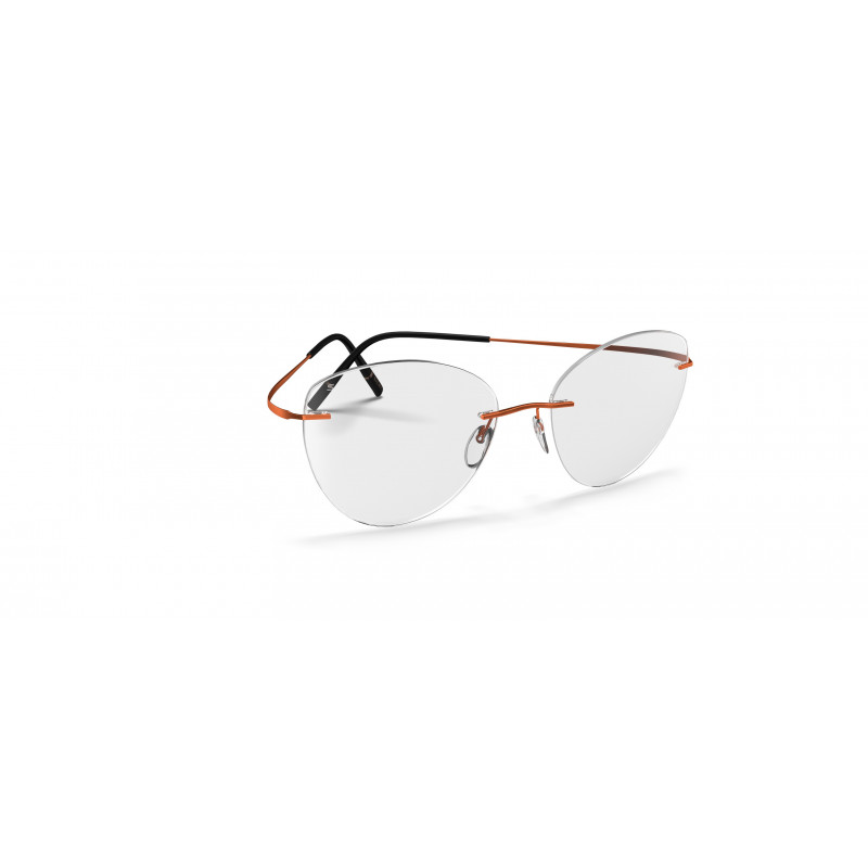 Eyeglasses Silhouette Titan Minimal Art Stellar Chassis Rimless 5599 2540 Lava Orange Eyeglasses Silhouette Titan Minimal Art Stellar Chassis Rimless 5599 2540 Lava Orange