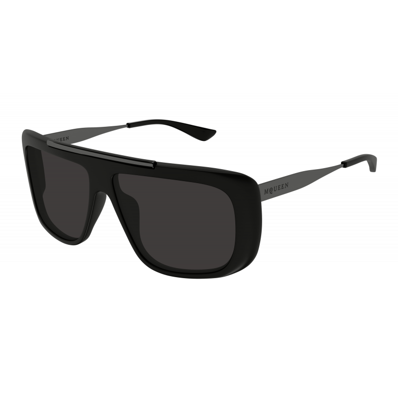 Sunglasses Alexander McQueen AM 0492 S- 002 Black / Grey Gunmetal 60mm