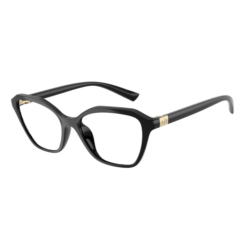 Eyeglasses Armani Exchange AX 3145 U 8158 Shiny Black Demo Lens 53mm