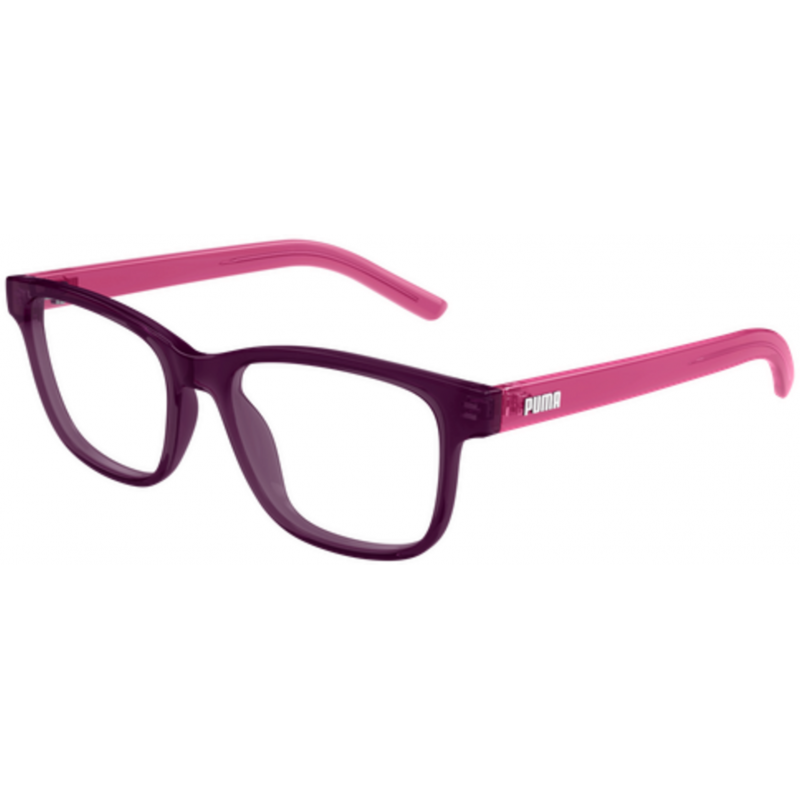 Eyeglasses Puma PJ 0085 O- 009 Burgundy / Transparent Pink 50mm