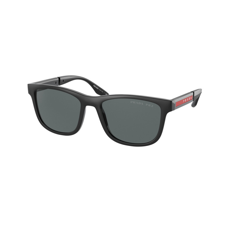 Sunglasses Prada Linea Rossa PS 4 XSF Asian fit DG002G Black Rubber/Black