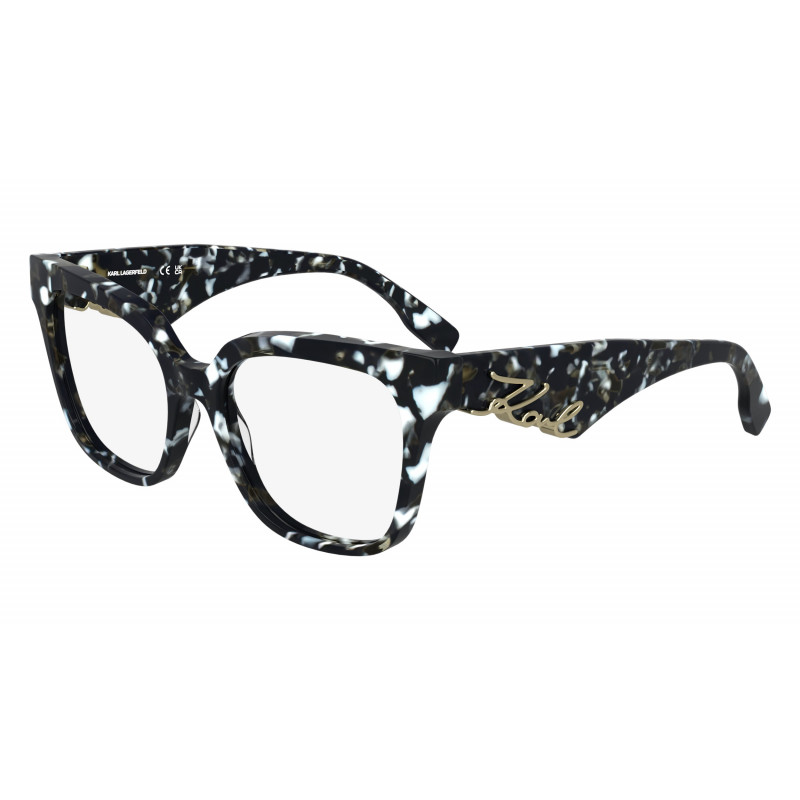Eyeglasses KARL LAGERFELD KL 6190 016 Marble Black 53mm