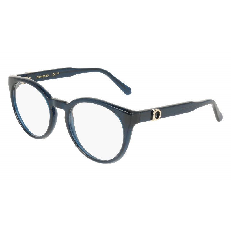 Eyeglasses FERRAGAMO SF 3032 E 432 Transparent Blue Eyeglasses FERRAGAMO SF 3032 E 432 Transparent Blue