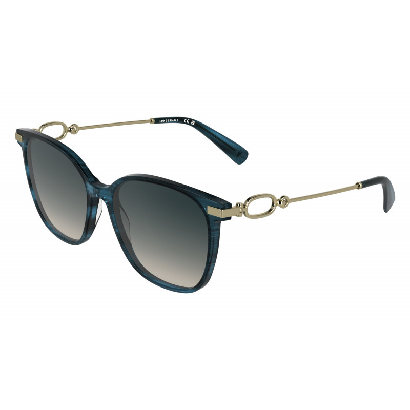 Sunglasses LONGCHAMP LO 805 S 407 Striped Blue 55mm