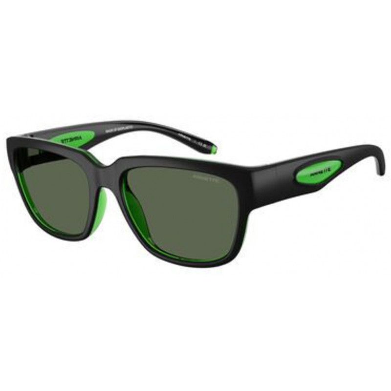Sunglasses Arnette AN 4366 300471 Black/Transparent Green / Dark Policarbonate Standard 56mm