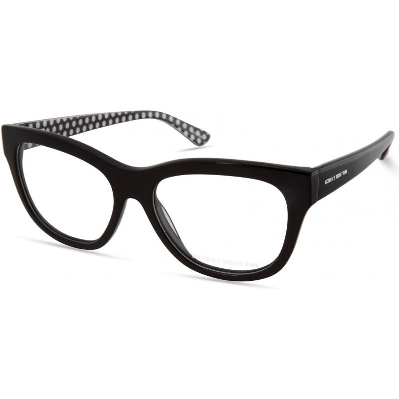 Eyeglasses Pink PK 5020 001 Black W/ Polka Dots Pattern Temple Inside Heart Eyeglasses Pink PK 5020 001 Black W/ Polka Dots Pattern Temple Inside Heart