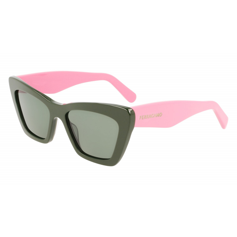 Sunglasses FERRAGAMO SF 929 SN 304 Dark Green/Peonia Pink Sunglasses FERRAGAMO SF 929 SN 304 Dark Green/Peonia Pink